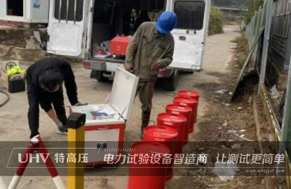 武漢特高壓售后服務團隊赴現場，完成鄂州變電站電纜絕緣耐壓試驗！(圖1)
